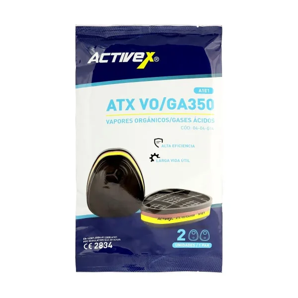 Filtro Activex ATX VO/GA350 Vapores Organicos y Gases Acidos A1E1 (Par) - Imagen 7